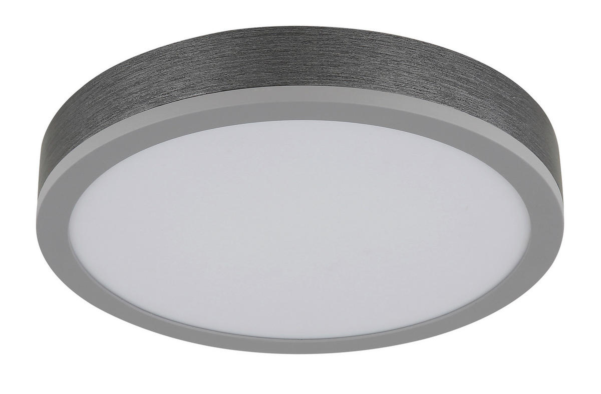 STROPNÉ LED SVIETIDLO, 30/8,5 cm  - biela/strieborná, Konventionell, kov/plast (30/8,5cm) - Globo