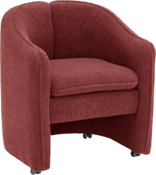COCKTAILSESSEL Flachgewebe Bordeaux    - Bordeaux/Schwarz, Design, Kunststoff/Textil (72/78/62cm) - Xora