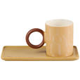KAFFEEBECHER  350 ml   - Hellbraun, LIFESTYLE, Keramik - Novel