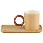 KAFFEEBECHER  350 ml   - Hellbraun, LIFESTYLE, Keramik - Novel