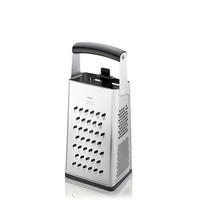 ŠTVORHRANNÉ STRÚHADLO - čierna/farba ušľachtilej ocele, Konventionell, kov/plast (16/15cm) - Gefu