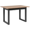 ESSTISCH Anthrazit, Eiche Artisan rechteckig  ausziehbar  - Anthrazit/Eiche Artisan, Basics, Holzwerkstoff (120/80/75cm) - MID.YOU