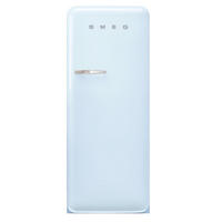 KÜHLSCHRANK  - Pastellblau, Basics, Glas/Metall (60/150/72,8cm) - SMEG