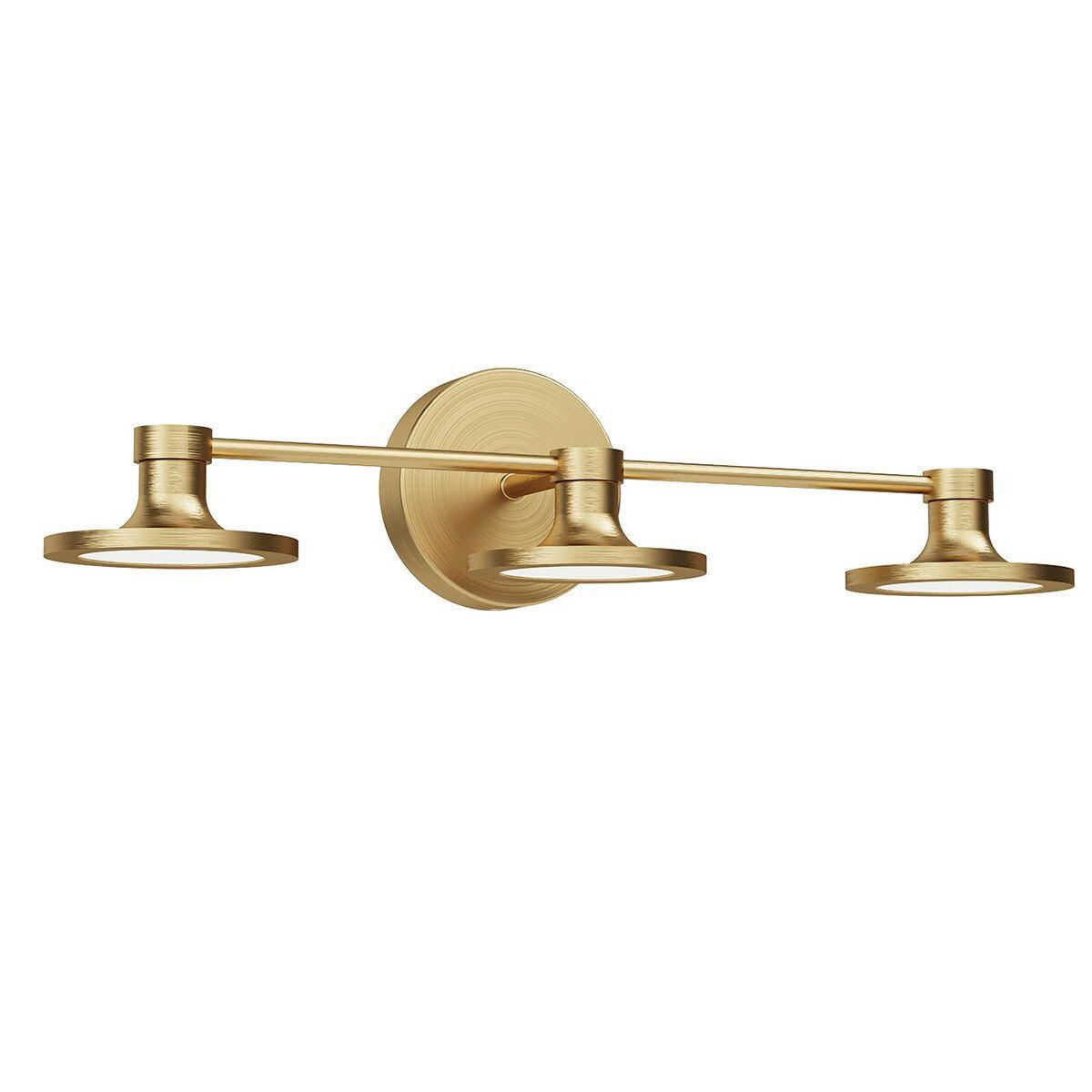 LED-WANDLEUCHTE Alora Mood 14/52,1/17,4 cm  - Messingfarben, Design, Kunststoff/Metall (14/52,1/17,4cm) - Elstead Lighting