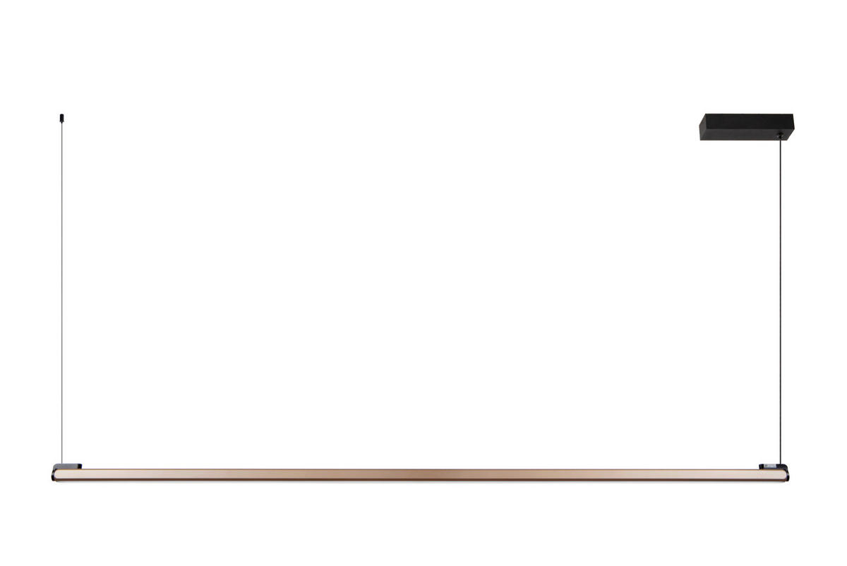 LED-HÄNGELEUCHTE BRAGA 150/5/207.9 cm   - Braun, Design, Metall (150/5/207.9cm) - Lucide