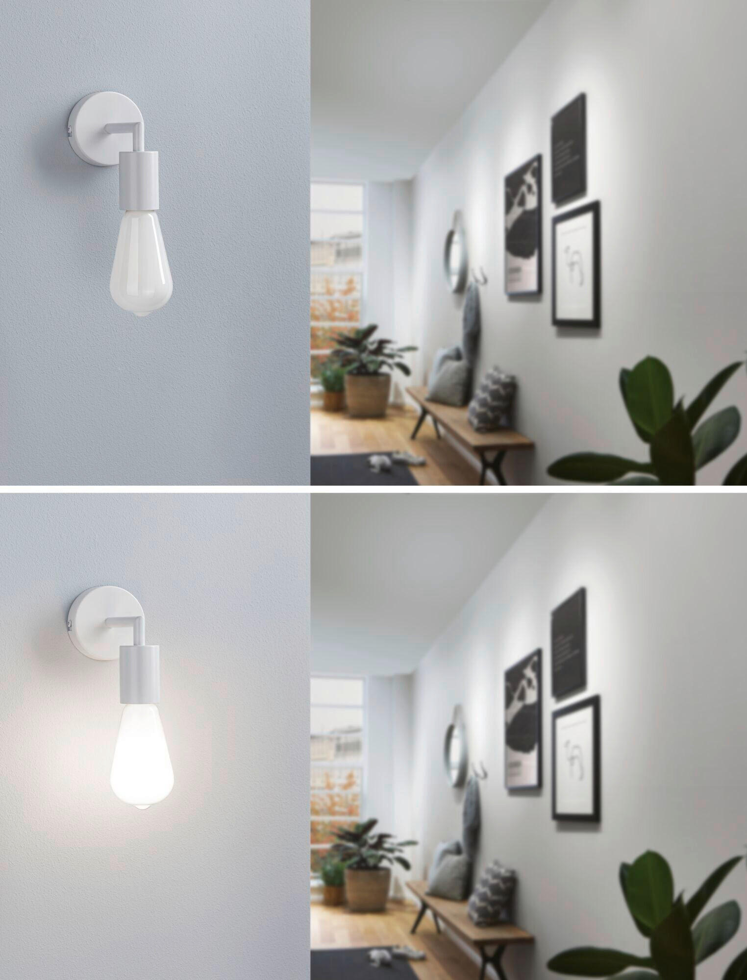 LED-LEUCHTMITTEL   E27 806 lm  - Weiß, Basics, Glas (6,4/14,0cm) - Paulmann