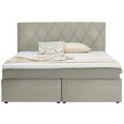 BOXSPRINGBETT 160/200 cm  in Ecru  - Ecru/Schwarz, Design, Holzwerkstoff/Kunststoff (160/200cm) - Xora