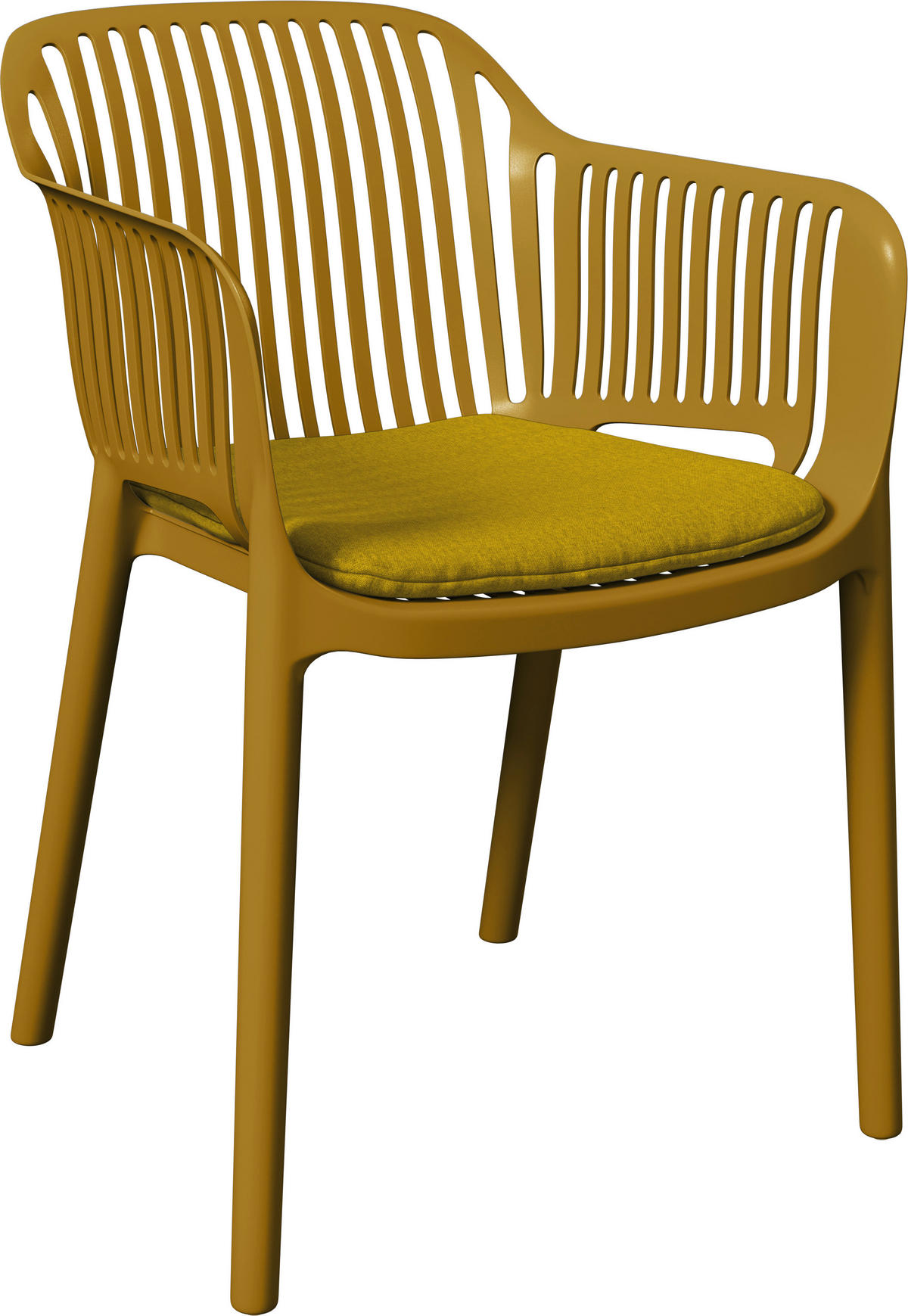 STAPELSESSEL Gelb  - Gelb, Basics, Kunststoff/Textil (55/80/60cm) - Ambia Garden