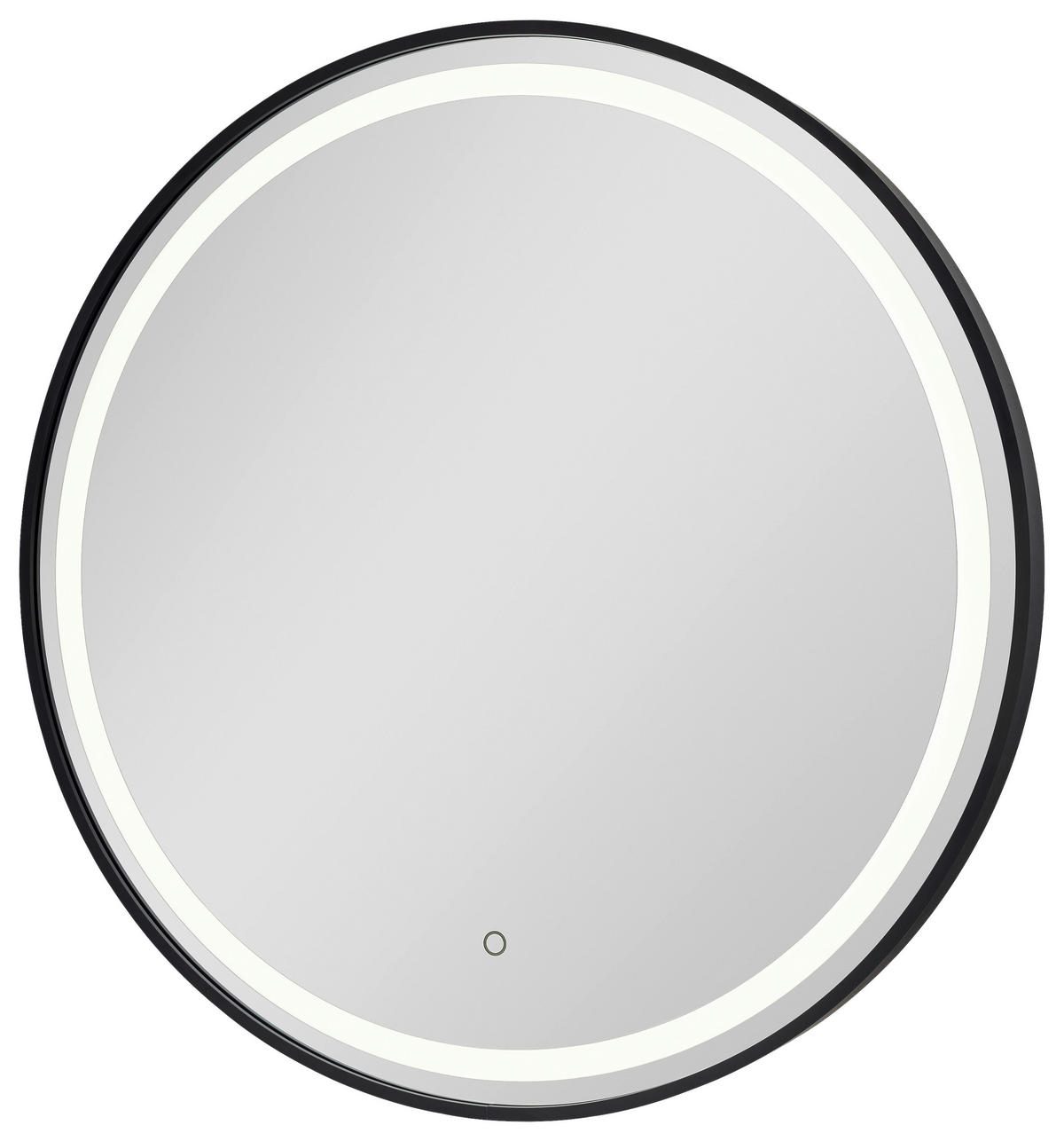 BADEZIMMERSPIEGEL 70/70/4 cm  - Schwarz, MODERN, Glas/Metall (70/70/4cm) - MID.YOU