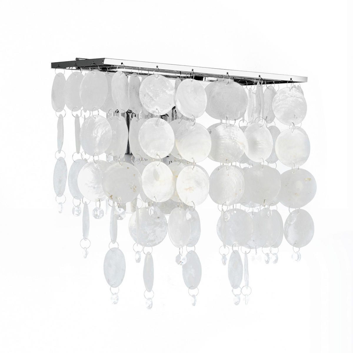 WANDLEUCHTE 30/30/20 cm   - Chromfarben/Perlmutt, Basics, Metall (30/30/20cm)