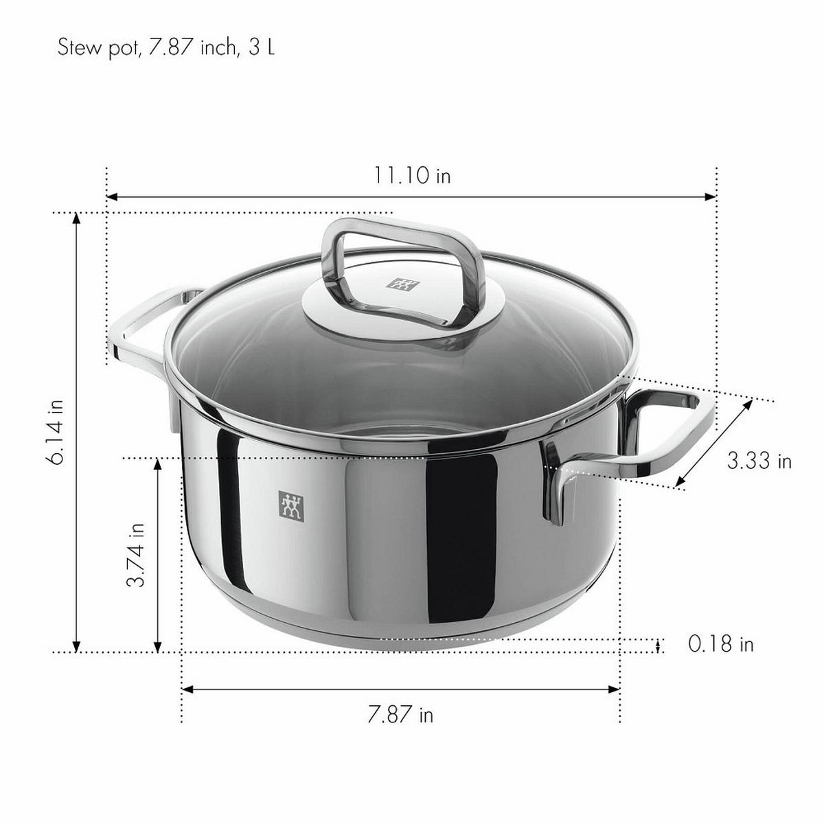 KOCHTOPFSET QUADRO 5-teilig  - Edelstahlfarben, Basics, Metall - Zwilling