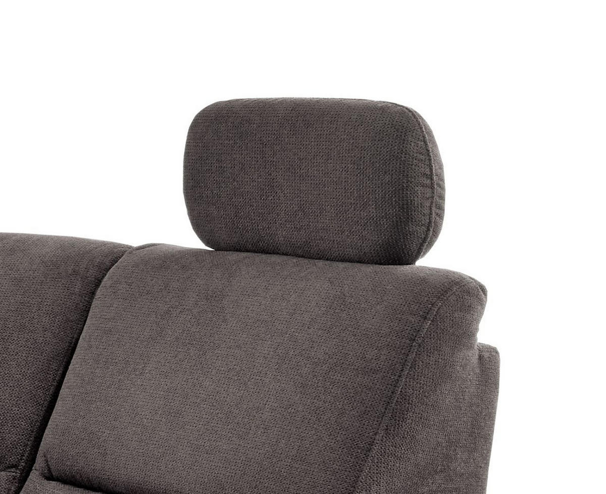 ECKSOFA in Struktur Anthrazit  - Wildeiche/Anthrazit, Konventionell, Holz/Textil (237/186cm) - Livetastic