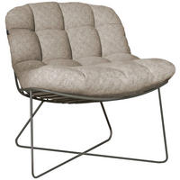 LOUNGESESSEL Sandfarben, Olivgrün Edelstahl  - Sandfarben/Olivgrün, Basics, Textil/Metall (77/83/85cm) - Joop!