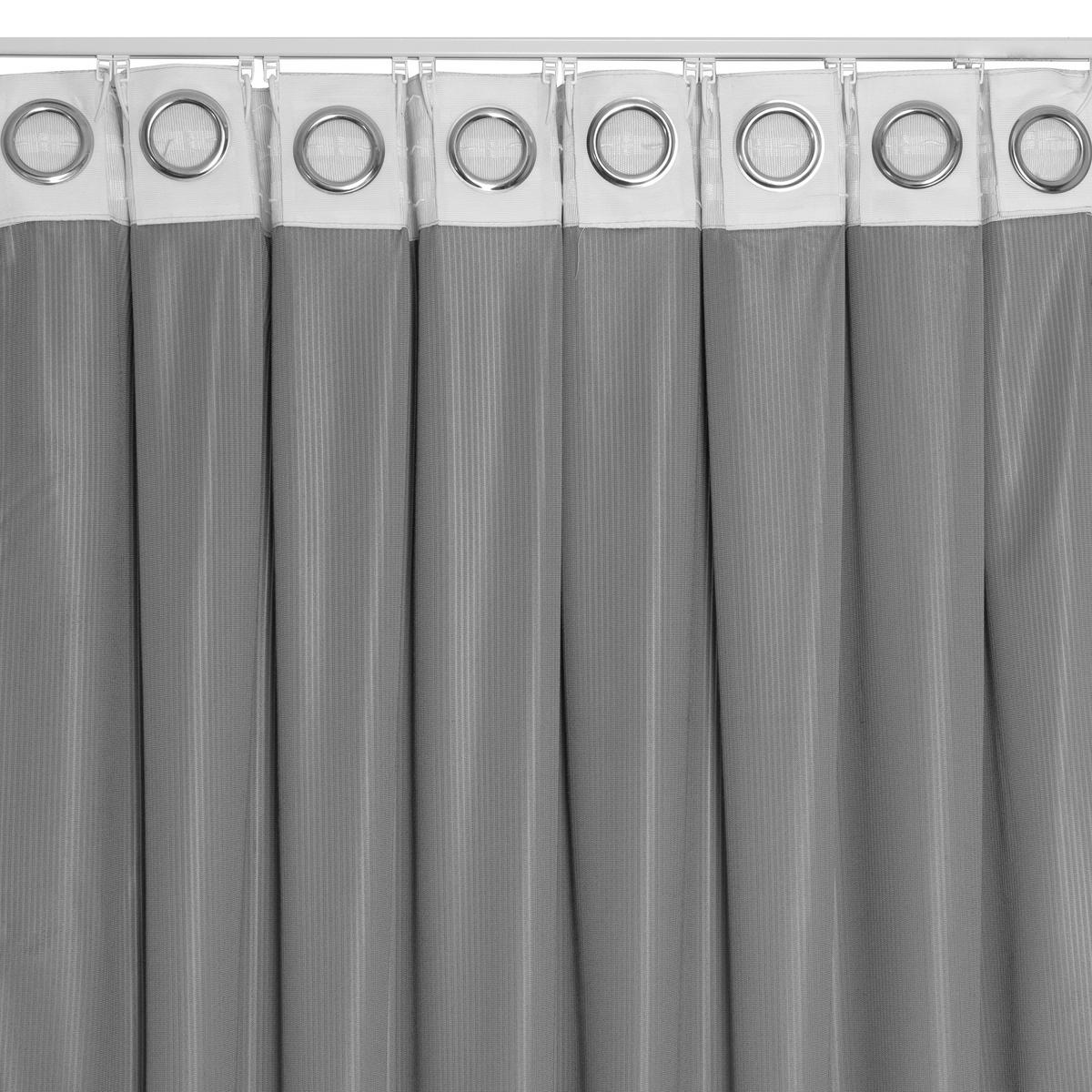 FERTIGVORHANG blickdicht  - Grau, Basics, Textil (140/240cm)