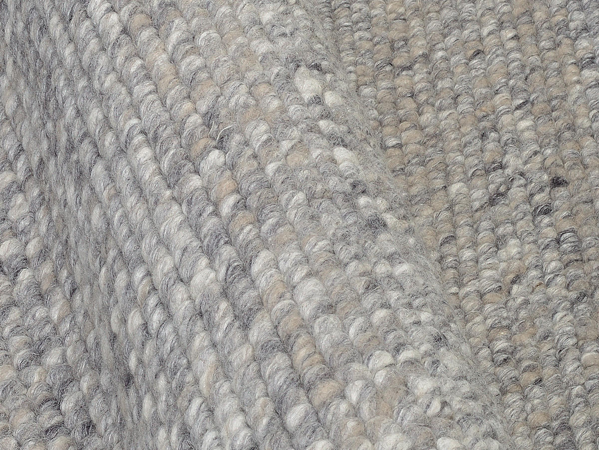 HANDWEBTEPPICH 200/300 cm Helsinki Grau  - Grau, Basics, Textil (200/300cm) - Linea Natura