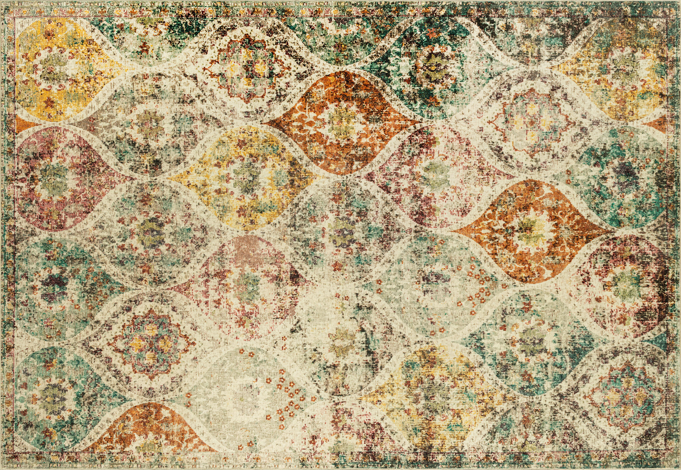 wash+dry Flachwebeteppich Seruna Beige 200x290 cm