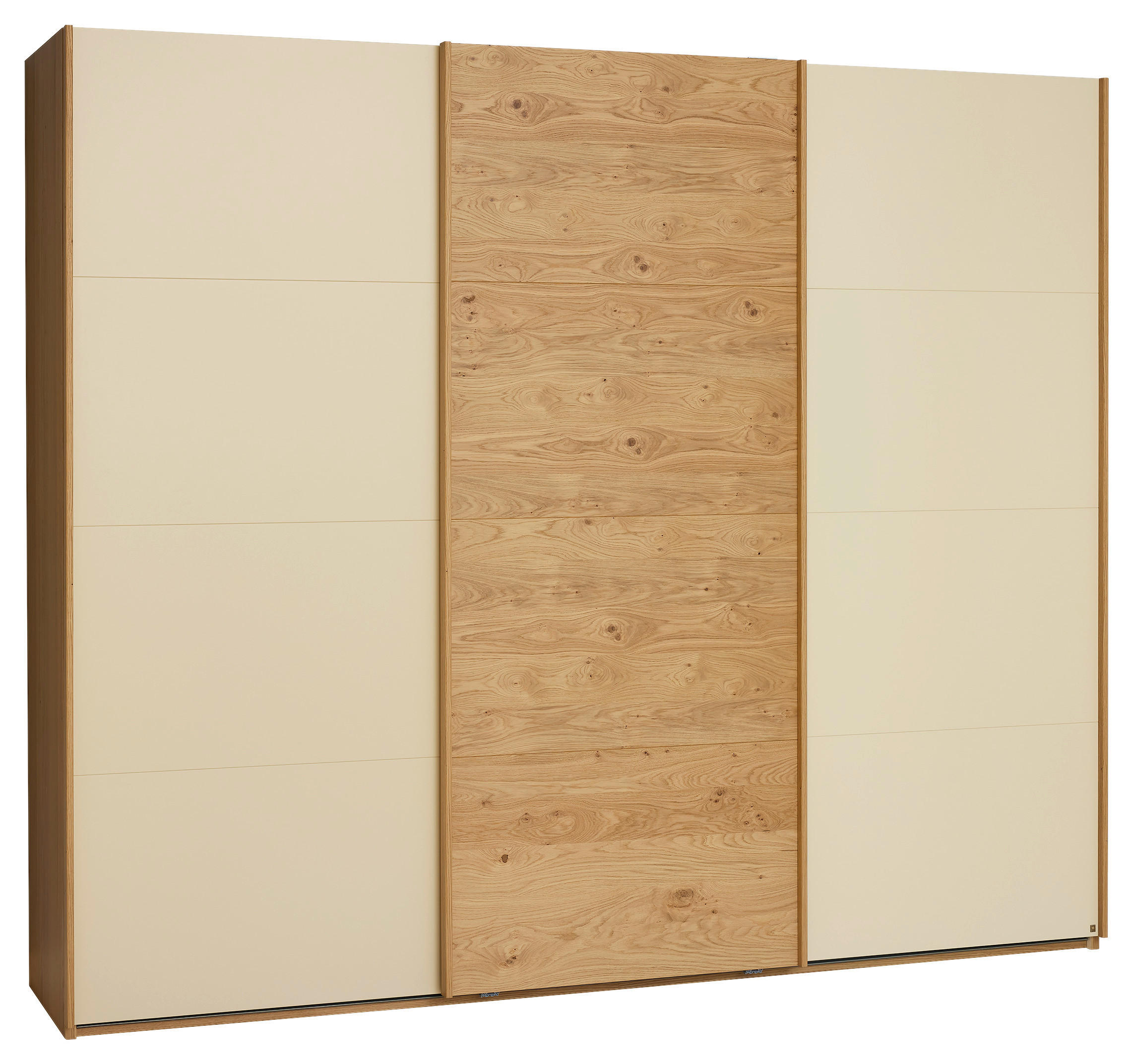 SCHWEBETÜRENSCHRANK 270/229/68 cm 3-türig Sandfarben, Eichefarben  - Sandfarben/Eichefarben, Design, Holz/Holzwerkstoff (270/229/68cm) - Musterring
