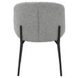 STUHL   Webstoff  Schwarz, Hellgrau  - Hellgrau/Schwarz, MODERN, Textil/Metall (48/79/59cm) - Carryhome