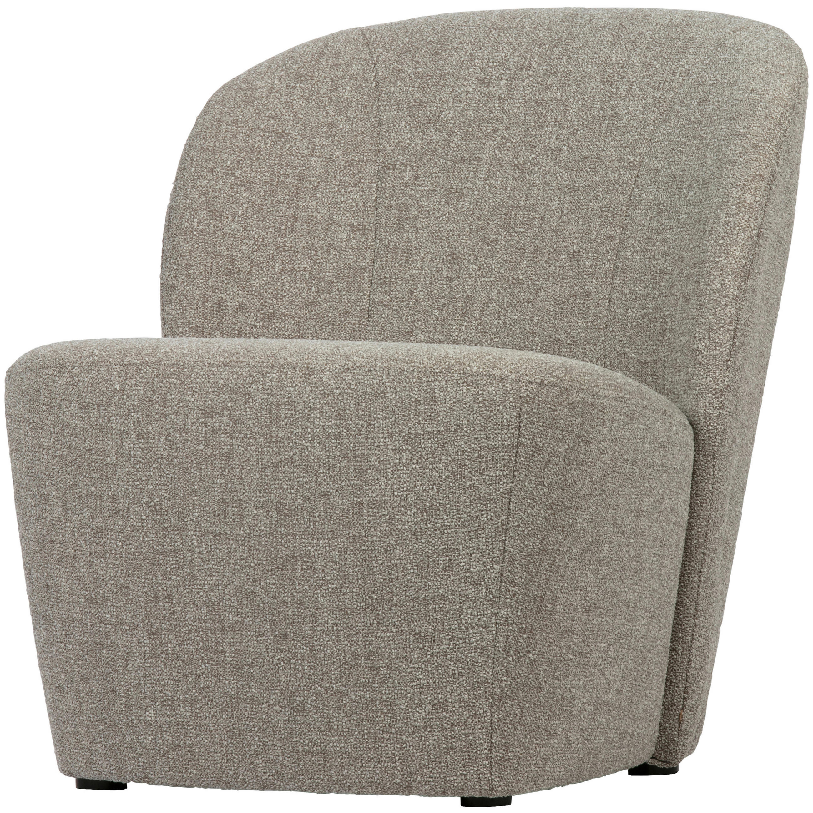SESSEL in Webstoff Naturfarben  - Schwarz/Naturfarben, Design, Kunststoff/Textil (68/75/72cm) - Livetastic