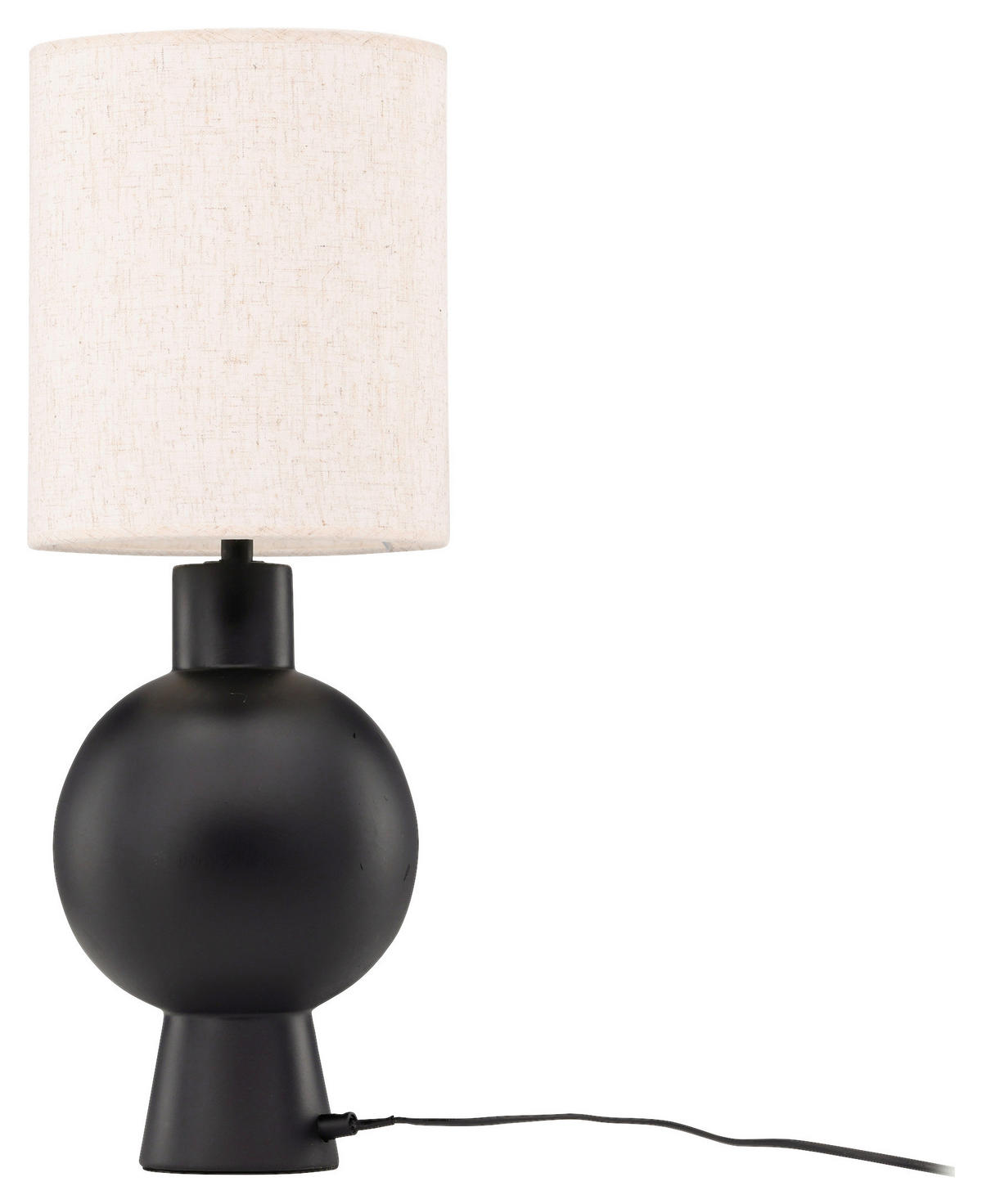 BORDSLAMPA 21/55/21 cm   - beige/svart, Basics, textil/sten (21/55/21cm) - P & B