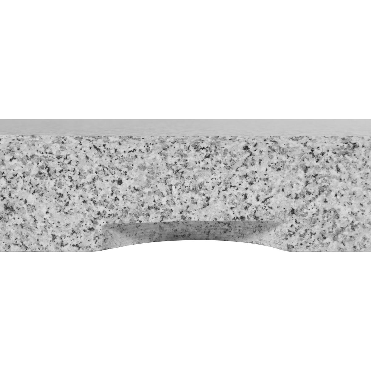 BESCHWERUNGSPLATTE Granit Grau  - Grau, Basics, Stein (50/8/50cm) - Doppler