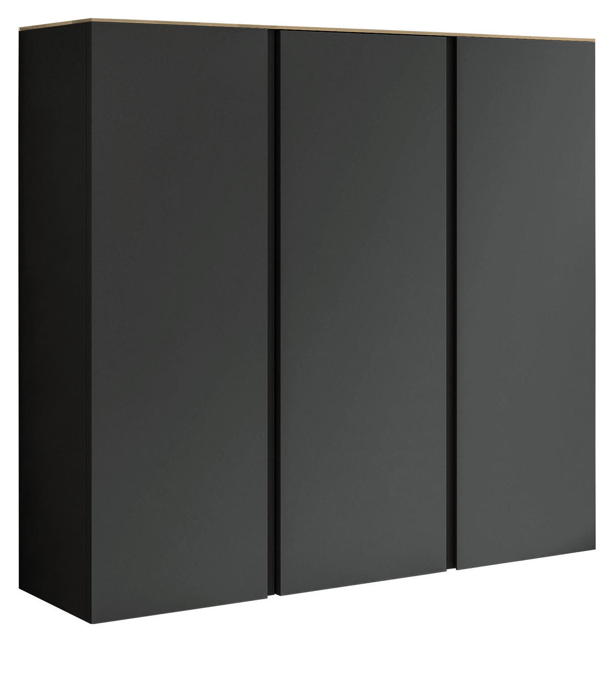 SCHUHSCHRANK Gardasee  in 121/111/33 cm  - Eichefarben/Anthrazit, Design, Holzwerkstoff (121/111/33cm) - Moderano