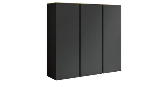 SCHUHSCHRANK 121/111/33 cm - Eichefarben/Anthrazit, Design, Holzwerkstoff (121/111/33cm) - Moderano
