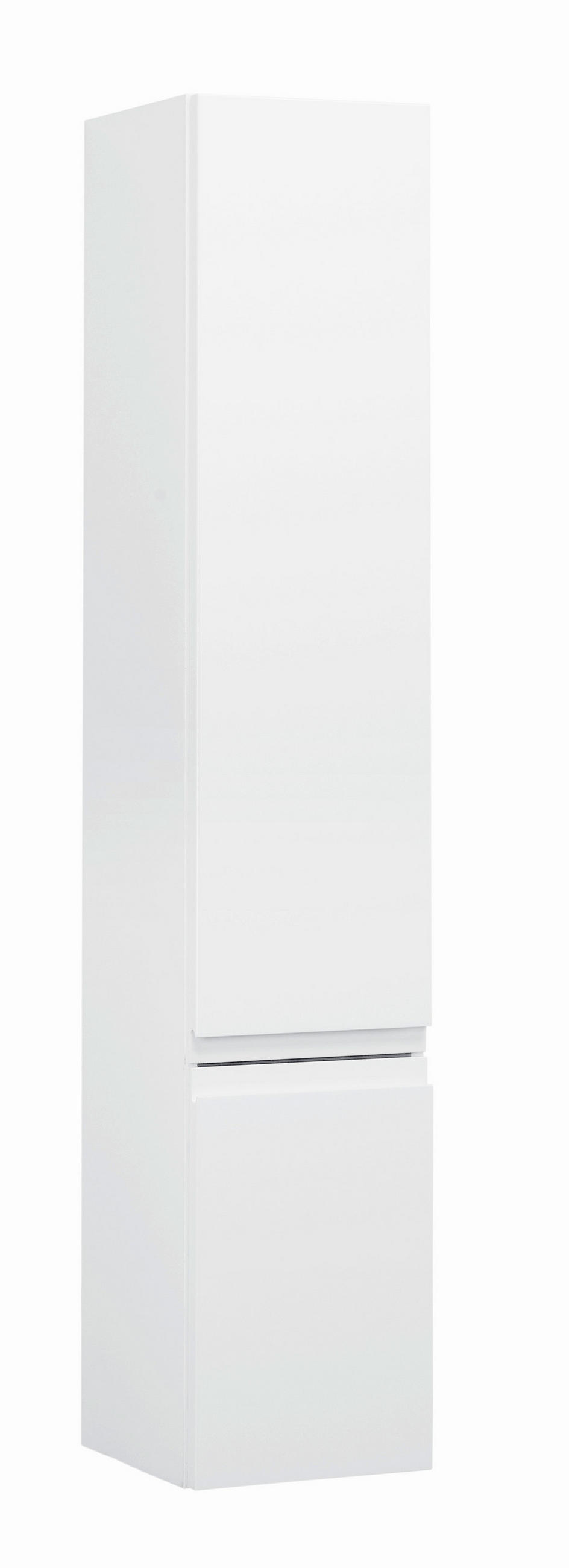 HOCHSCHRANK 30/160/32 cm  - Weiß, Design, Glas/Holzwerkstoff (30/160/32cm)