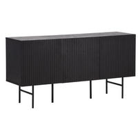 SIDEBOARD 150/75/42 cm  - svart, Design, metall/trämaterial (150/75/42cm) - Livetastic
