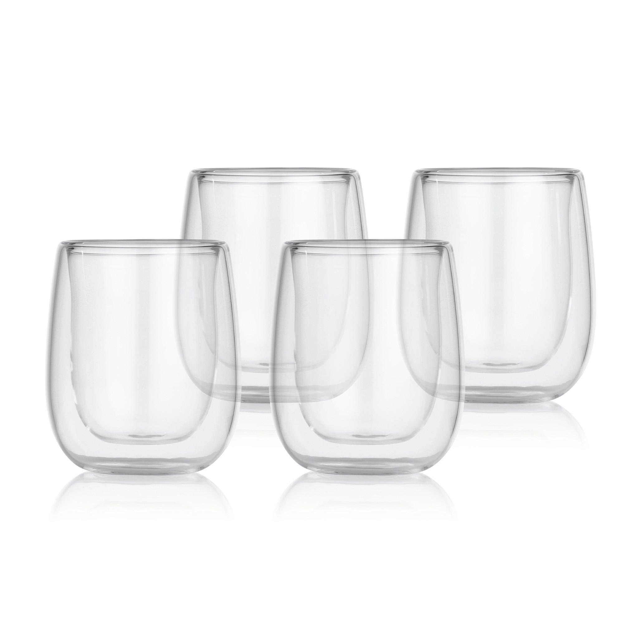 Espressothermogläser 4er Set  4-teilig  - Transparent, Basics, Glas (5,5/6,5/7,5cm)