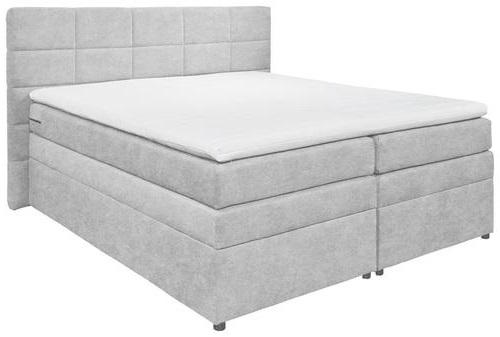 BOXSPRINGBETT 180/200 cm  in Silberfarben  - Silberfarben, KONVENTIONELL, Kunststoff/Textil (180/200cm) - MID.YOU