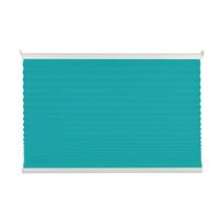 PLISSEE  halbtransparent   50/130 cm   - Blau, Basics, Textil (50/130cm)