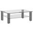 COUCHTISCH rechteckig Graphitfarben - Graphitfarben, Design, Glas (110/70/42,5cm)