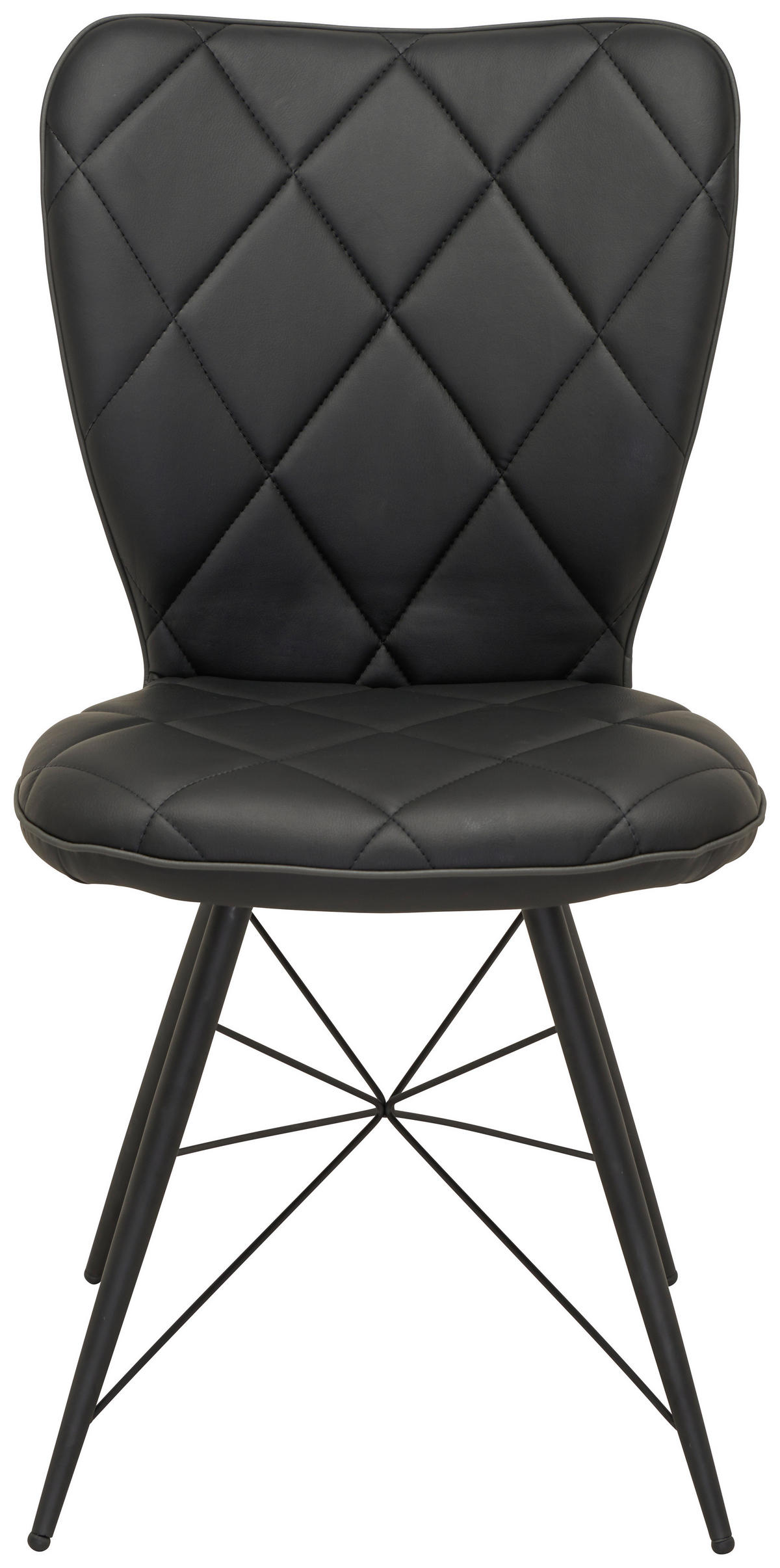 STOLICA  crna       - crna, Dizajnerski, metal/tekstil (49/90/61cm) - Hom`in