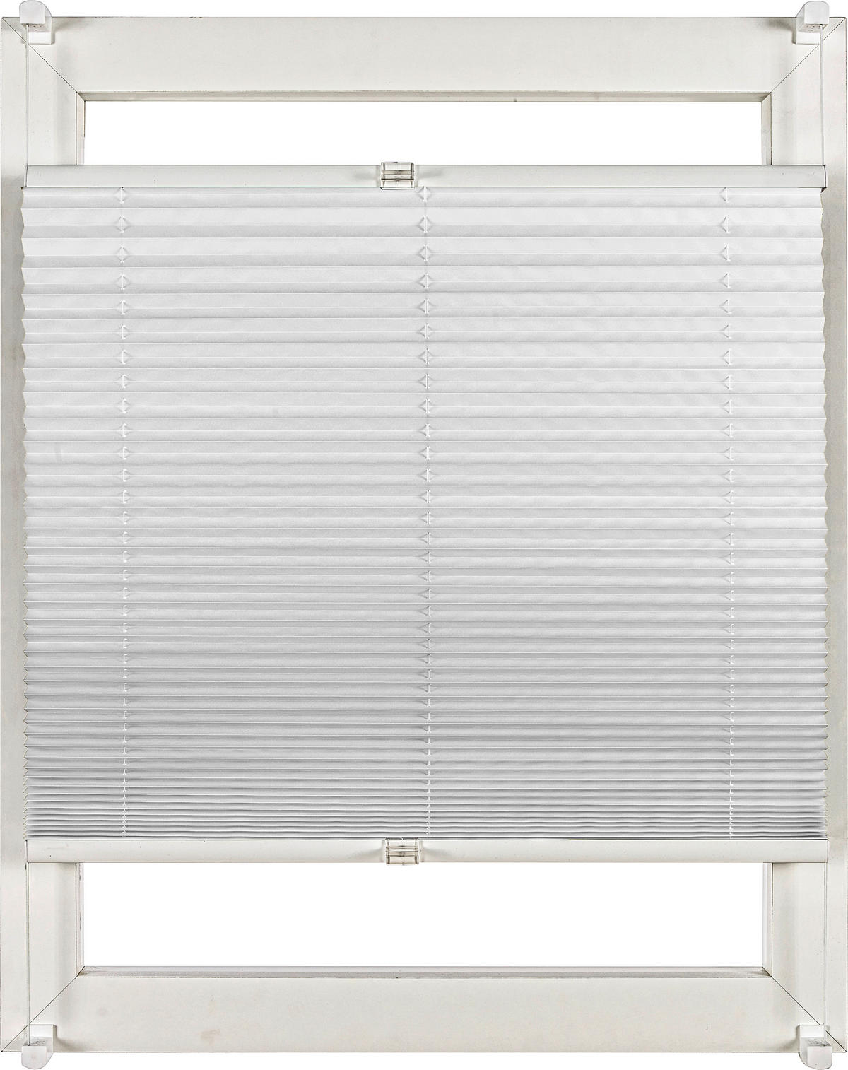 PLISSEE  halbtransparent   80/210 cm   - Weiß, Design, Textil (80/210cm) - Homeware