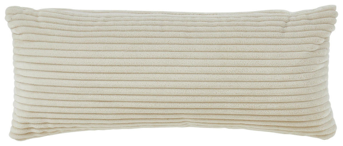 ECKSOFA in Cord Beige  - Beige/Schwarz, Design, Kunststoff/Textil (196/303cm) - Livetastic