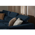 ECKSOFA in Chenille Dunkelblau  205/284 cm  - Schwarz/Dunkelblau, Design, Kunststoff/Textil (205/284cm) - Xora