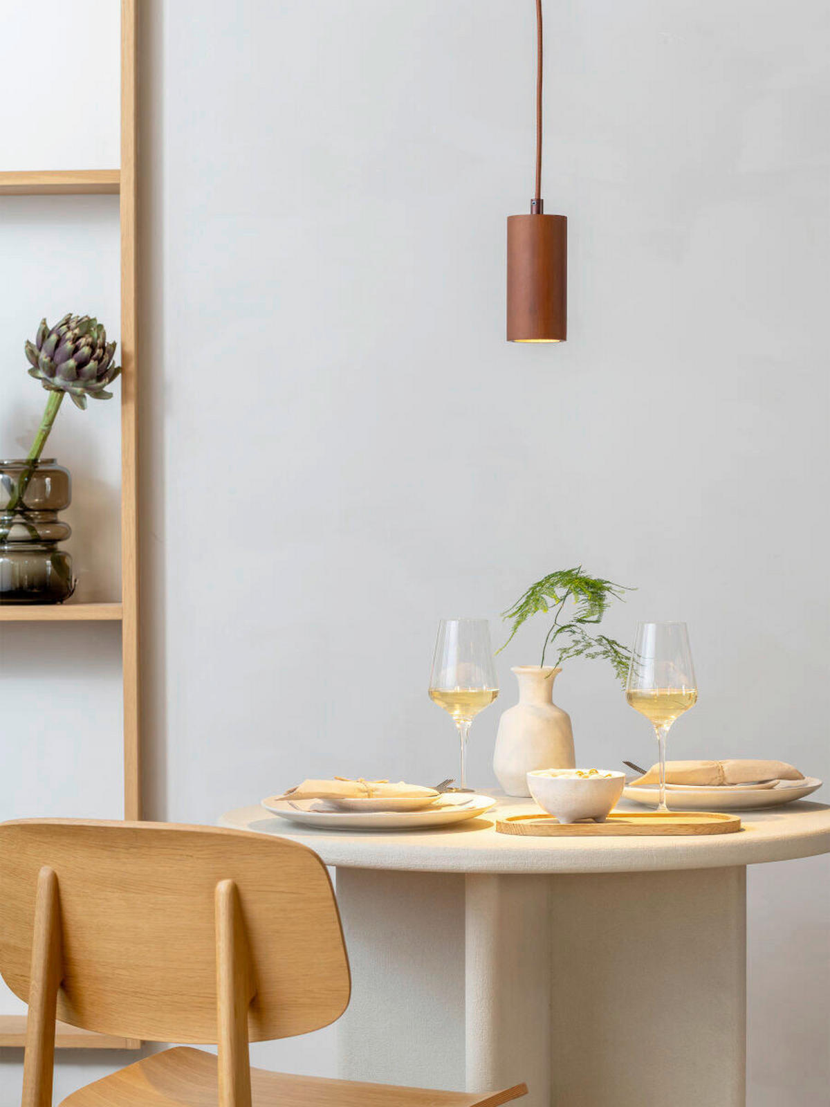 HÄNGELEUCHTE 12/12/270 cm  - Braun, Trend, Holz (12/12/270cm) - Good & Mojo