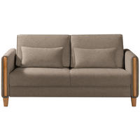 SCHLAFSOFA in Flachgewebe, Batist Buchefarben, Hellbraun  - Hellbraun/Buchefarben, Design, Holz/Textil (174/88/104cm) - Niels Andersson