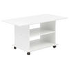 KONFERENČNÝ STOLÍK, biela, kompozitné drevo, 95/54,5/51 cm - biela, Modern, kompozitné drevo/plast (95/54,5/51cm) - MID.YOU