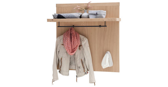 GARDEROBE 5-teilig  in 260/204/38 cm  - Eichefarben, Natur, Holz/Holzwerkstoff (260/204/38cm) - Linea Natura