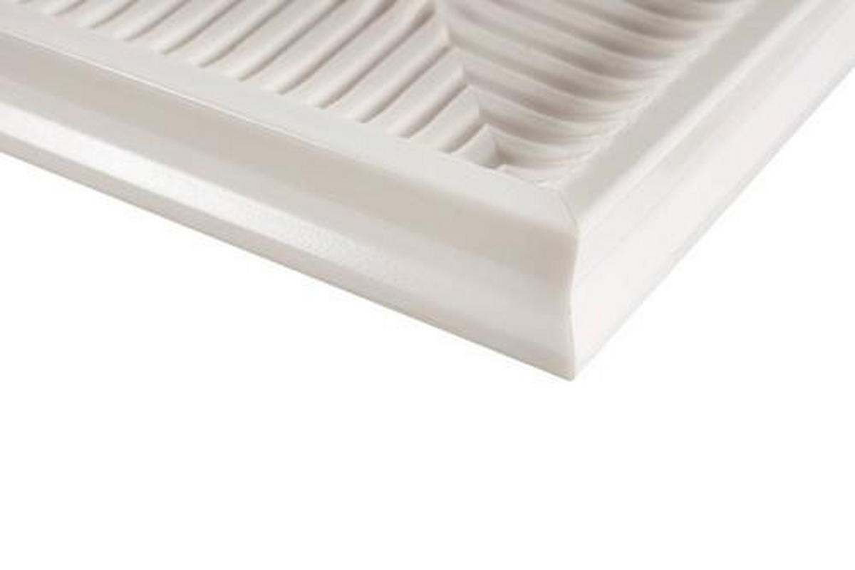 WANDSPIEGEL 40/49/3 cm    in  - Weiß, Basics, Glas/Kunststoff (40/49/3cm) - Kayoom
