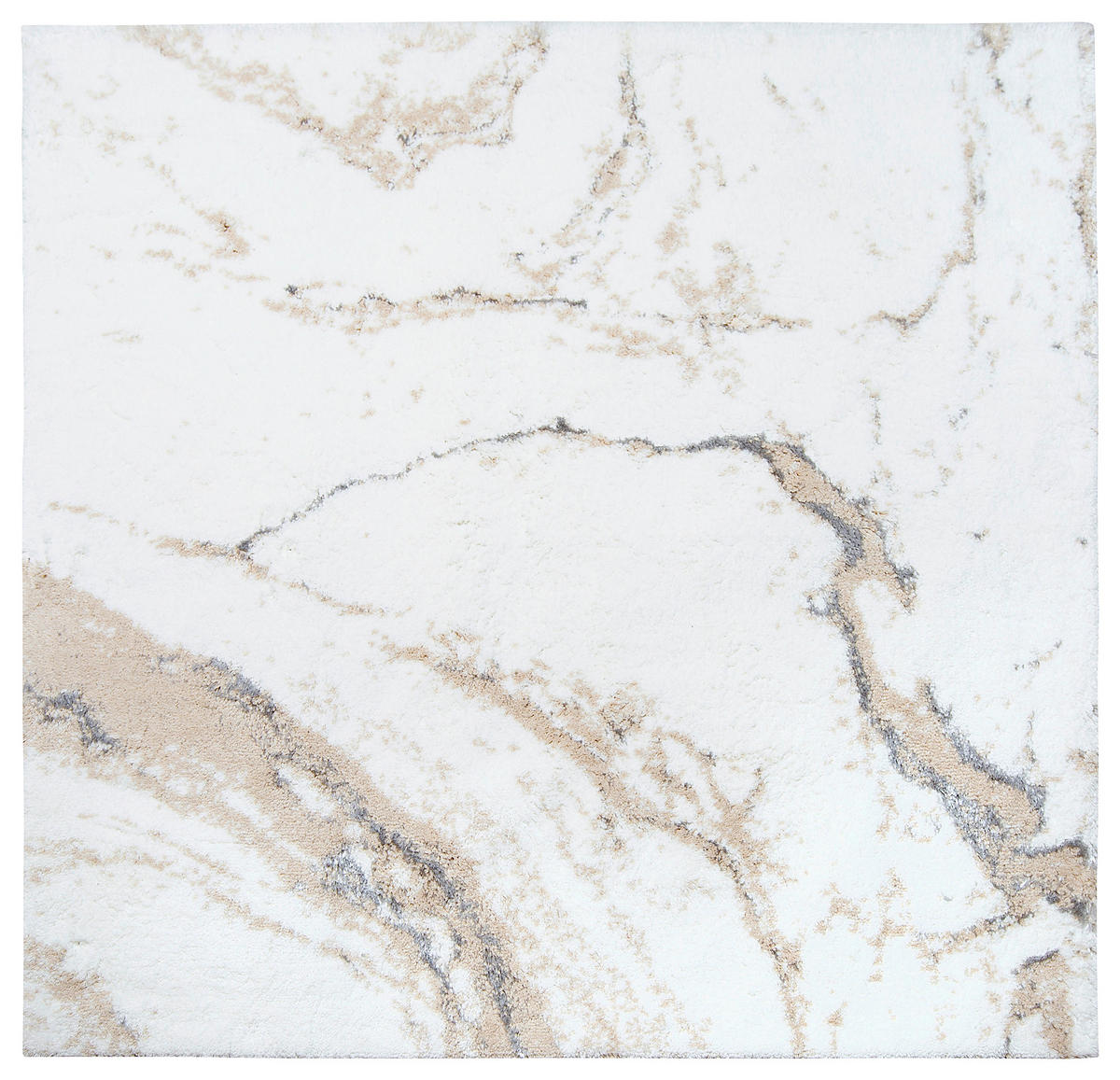 KOPALNIŠKA PREPROGA ADELA  naravne barve, srebrne barve, bež 60/60 cm  - srebrne barve/naravne barve, Konvencionalno, tekstil (60/60cm) - Esposa