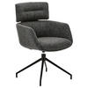 KAROSSZÉK fekete, sötétszürke  - fekete/sötétszürke, Design, textil/fém (62/92/65cm) - Dieter Knoll