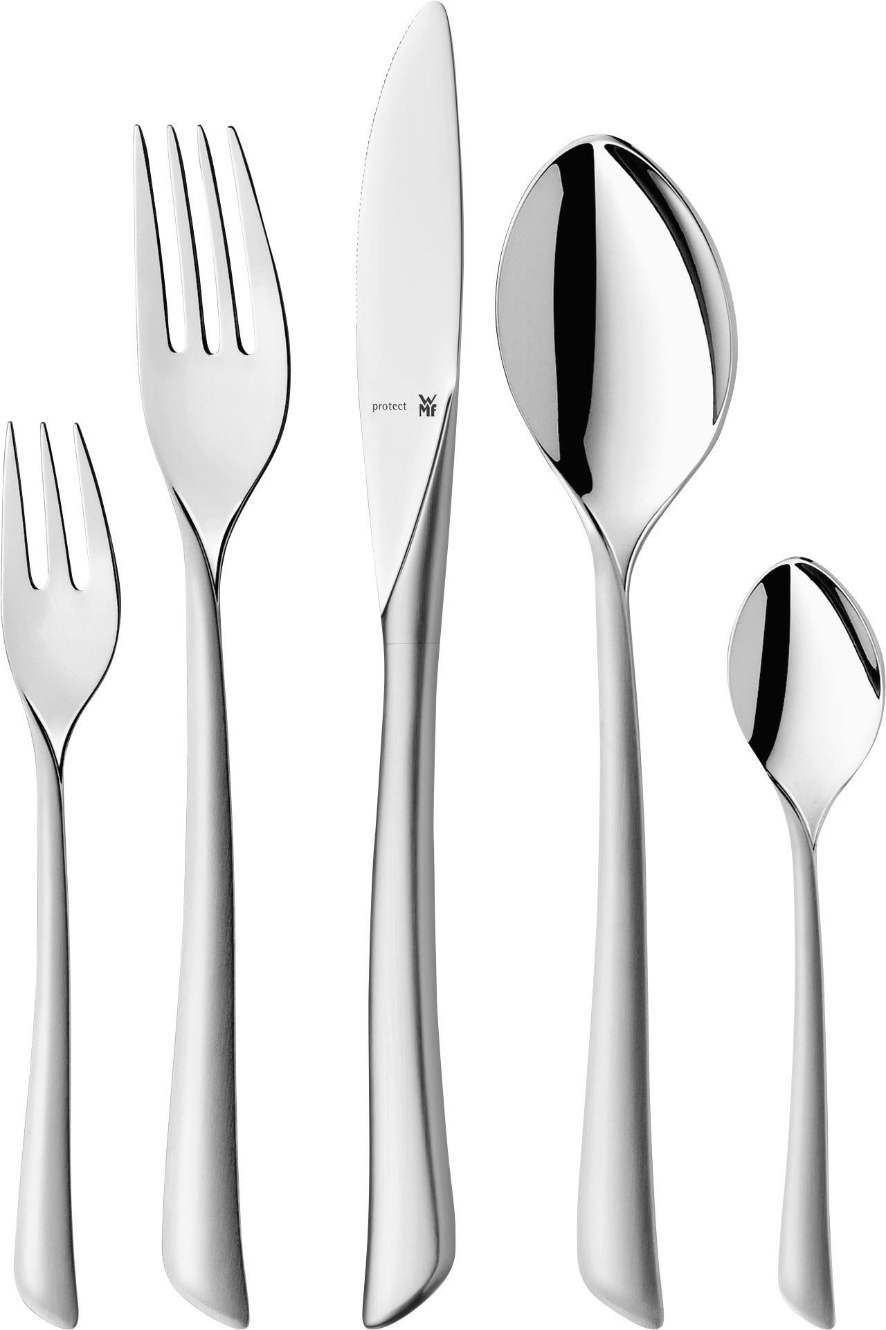 BESTECKSET Virginia  66-teilig  - Edelstahlfarben, Design, Metall - WMF
