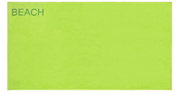 Strandtuch ca. 180/100cm Hellgrün - Hellgrün, Basics, Textil (180/100cm) - Luca Bessoni