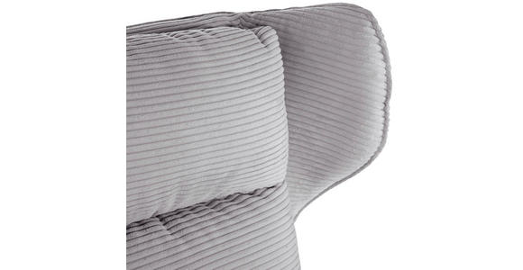 OHRENSESSEL Cord Hellgrau  - Hellgrau/Schwarz, Design, Textil/Metall (83/106/89cm) - Landscape