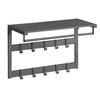 WANDGARDEROBE  in Grau, Schwarz  - Schwarz/Grau, MODERN, Holzwerkstoff (65/42/30cm) - MID.YOU