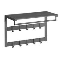 WANDGARDEROBE  in Grau, Schwarz  - Schwarz/Grau, MODERN, Holzwerkstoff (65/42/30cm) - MID.YOU