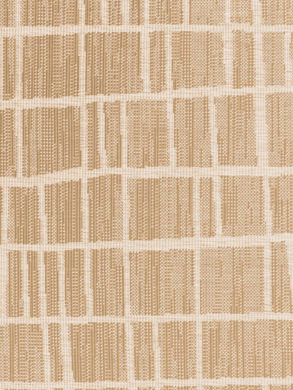 FLACHWEBETEPPICH 200 cm Haringey Weiß, Sandfarben rund  - Sandfarben/Weiß, Design, Kunststoff (200cm)